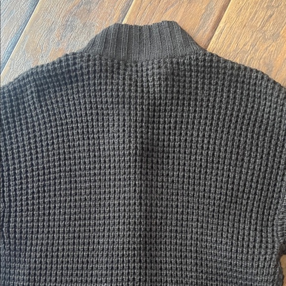 MICHAEL Michael Kors Brown Chunky Knit Short Sleeve Cardigan - Size Medium - Picture 7 of 9